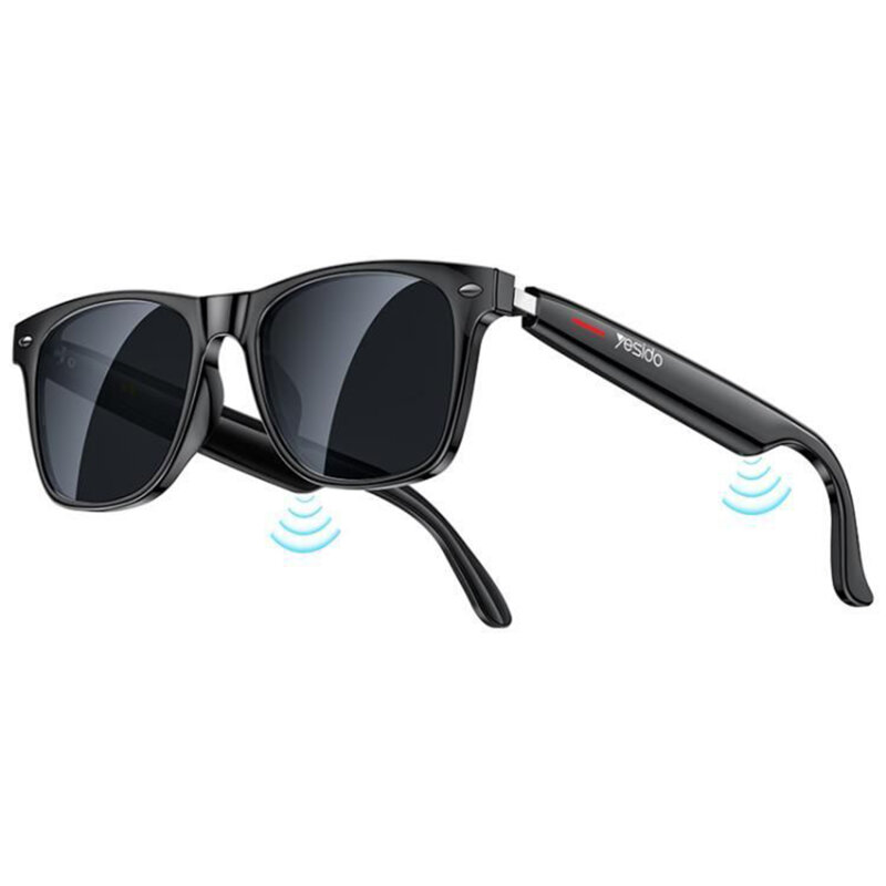Ochelari smart cu difuzoare incorporate Yesido IO35, negru