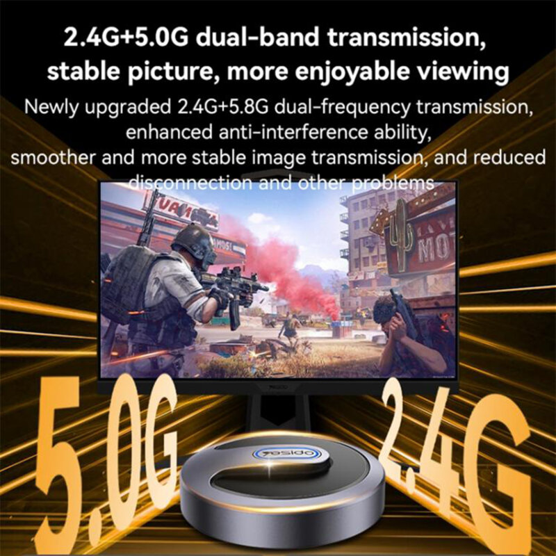 Adaptor oglindire ecran TV WiFi Yesido TV15, gri