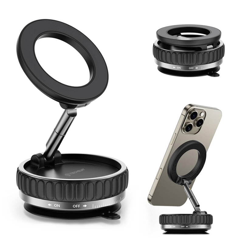 Suport auto magnetic premium, 360° Techsuit VacuumGripX S15