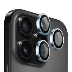Folie iPhone 13 Pro Max Blueo Original Metal Frame Lens Protector, bleu