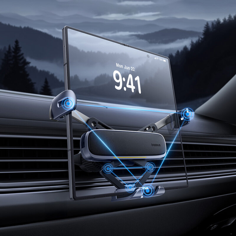 Suport auto tableta premium Baseus, argintiu, C40483401813-00