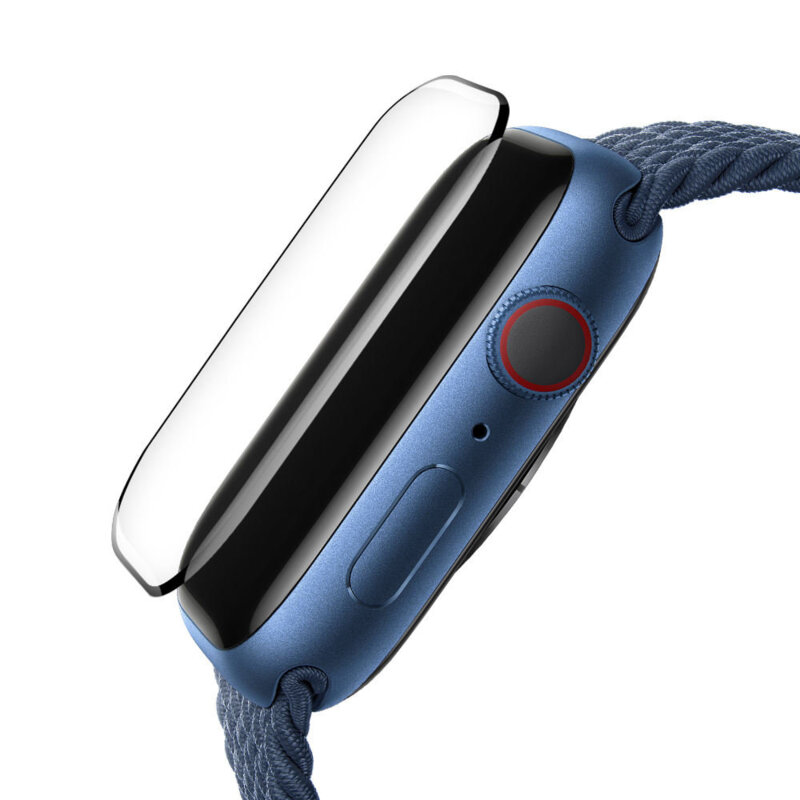 Folie Apple Watch 8 41mm cu aplicator Blueo High Molecule, negru
