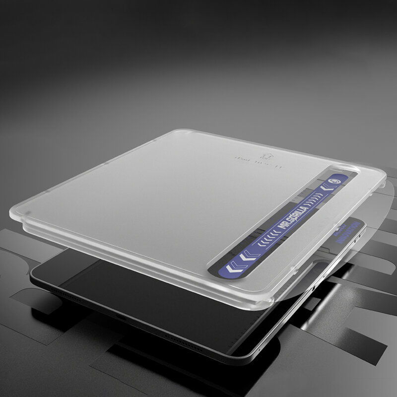 Folie iPad Pro 12.9 (2022) cu aplicator Blueo Anti-Reflective HD Glass, transparenta