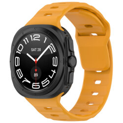 Curea Samsung Galaxy Watch Ultra 2 Techsuit, portocaliu, W055