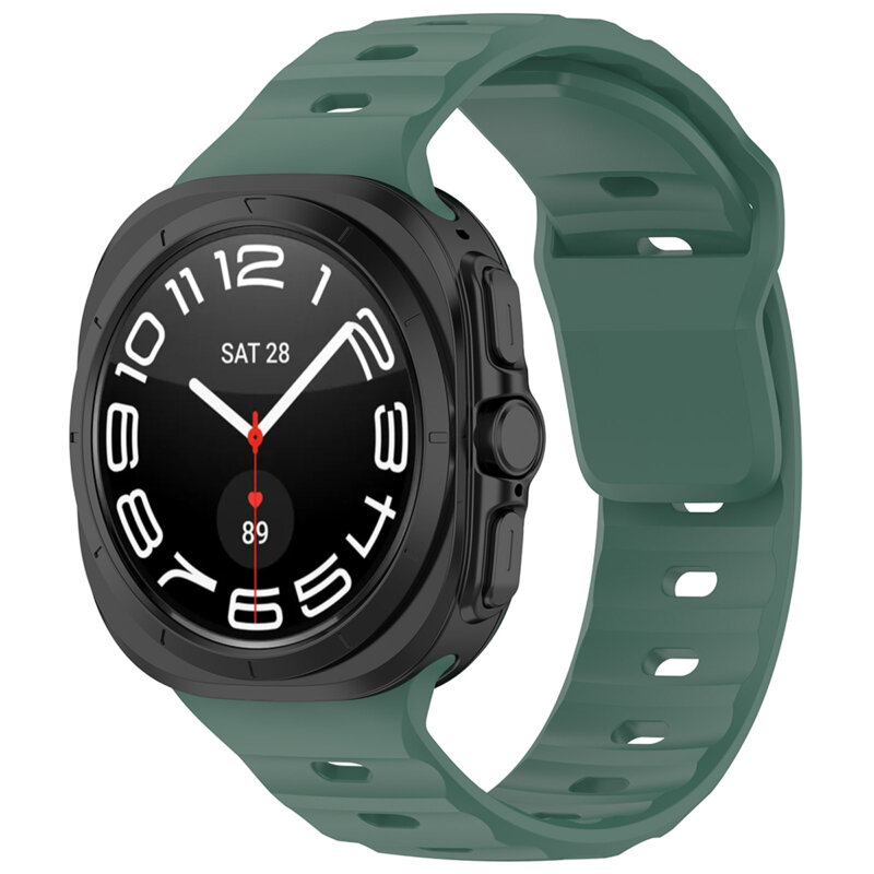 Curea Samsung Galaxy Watch Ultra 2 Techsuit, verde inchis, W055