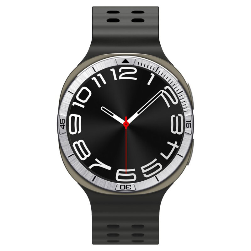 Rama protectie, bezel Samsung Galaxy Watch8 44mm Spigen, argintiu