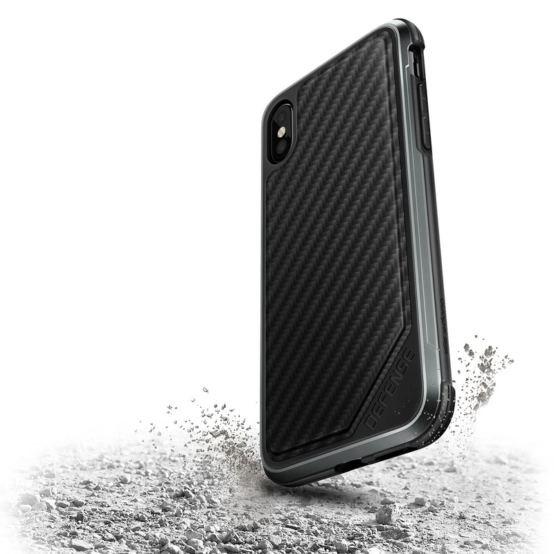 Husa Apple iPhone XS X-Doria Defense Lux - Black Carbon