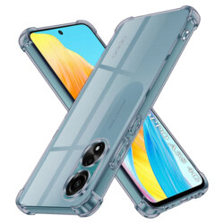 Husa Oppo A58 4G Techsuit Shockproof Clear Silicone, fumuriu