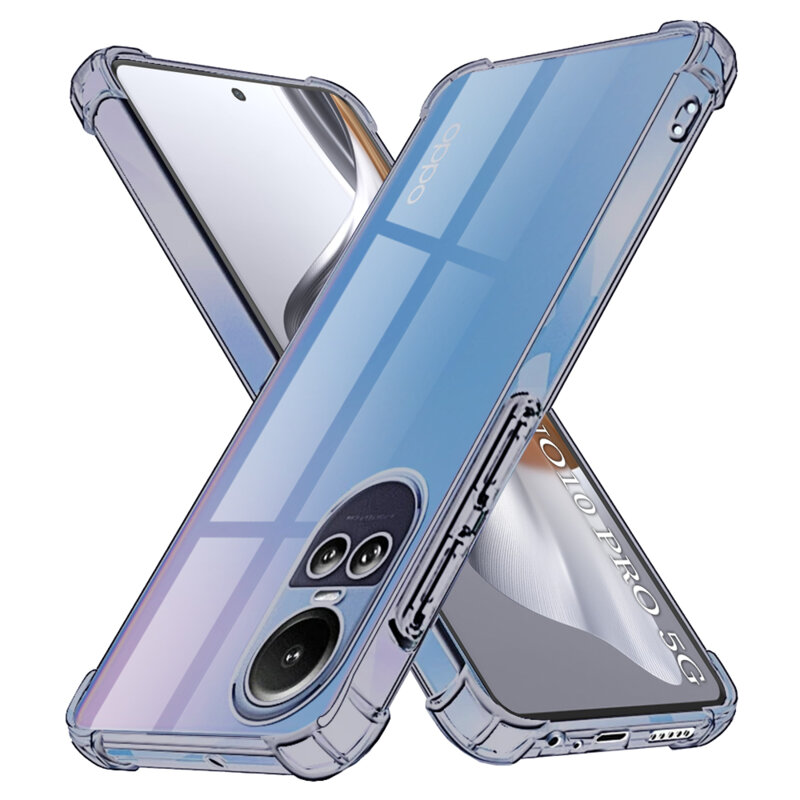 Husa Oppo Reno10 Pro Techsuit Shockproof Clear Silicone, fumuriu