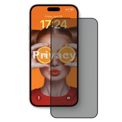 Folie sticla iPhone 15 Pro Max ANANK 2.5D Privacy Screen Protector, negru