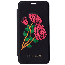 Husa iPhone XS Guess Book - Red Roses GUFLBKPXEROBK