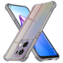 Husa Oppo Reno8 Techsuit Shockproof Clear Silicone, fumuriu