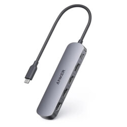 Docking station, hub Type-C 5in1, 5Gbps, 90W, 4K Anker, negru