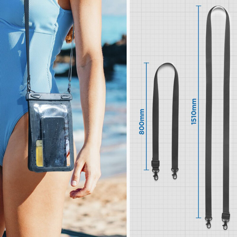 Husa impermeabila telefon IPX8, universala Spigen A603, negru