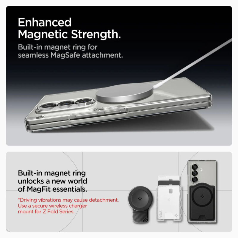 Husa Samsung Galaxy Z Fold7 Spigen Air Skin MagSafe, transparenta