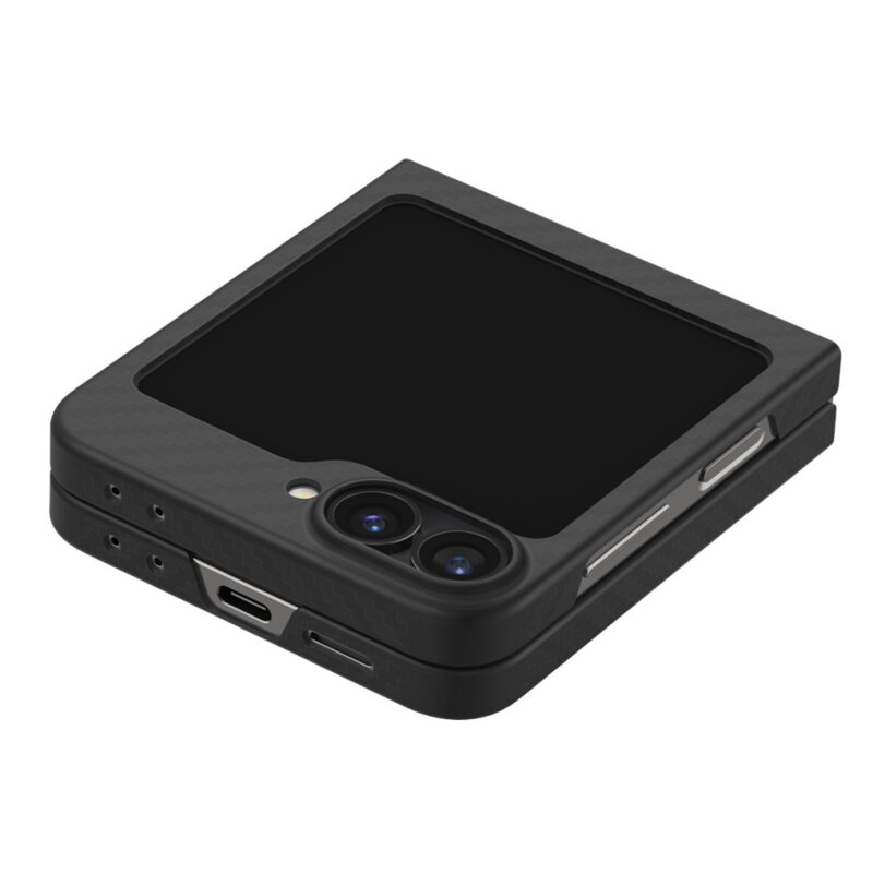 Husa Samsung Galaxy Z Flip7 FE Spigen Air Skin, negru aramid