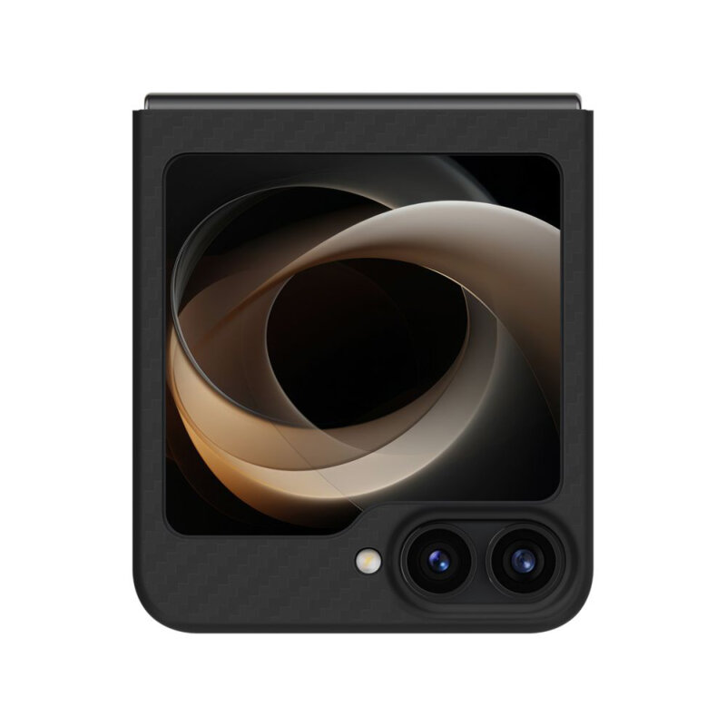 Husa Samsung Galaxy Z Flip7 FE Spigen Air Skin, negru aramid