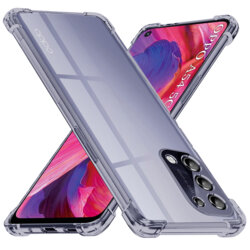 Husa Oppo A54 5G Techsuit Shockproof Clear Silicone, fumuriu