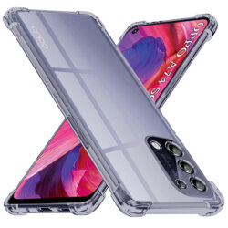 Husa Oppo A74 5G Techsuit Shockproof Clear Silicone, fumuriu