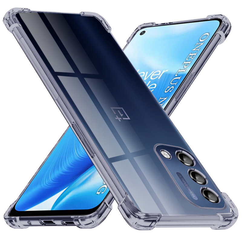 Husa OnePlus Nord N200 5G Techsuit Shockproof Clear Silicone, fumuriu