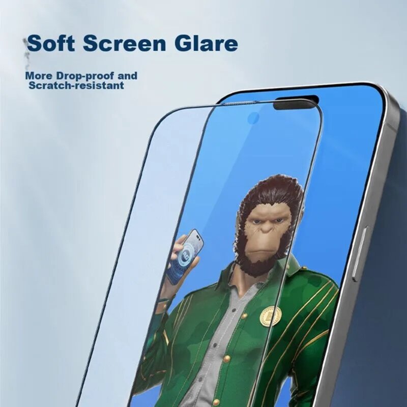 Folie mata iPhone X, iPhone 10 Blueo Anti-Glare Matte Glass, negru