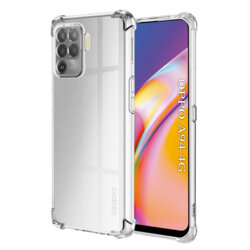 Husa Oppo A94 4G Techsuit Shockproof Clear Silicone, transparenta