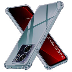 Husa Xiaomi 13T Pro Techsuit Shockproof Clear Silicone, fumuriu