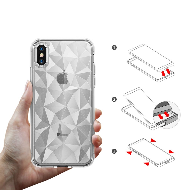 Husa iPhone XS Ringke Air Prism - Clear