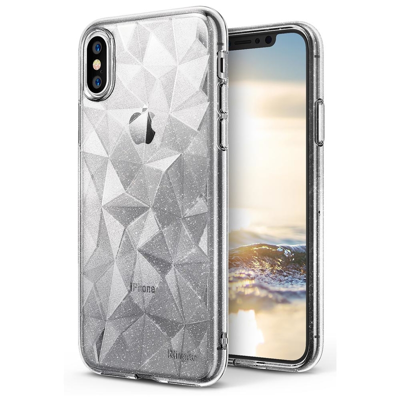 Husa iPhone XS Ringke Air Prism - Glitter Clear
