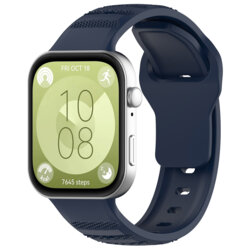 Curea Huawei Watch Fit 4 Techsuit, bleumarin, W050