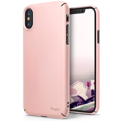 Husa iPhone XS Ringke Slim - Peach Pink
