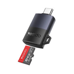 Cititor de carduri, adaptor Type-C la TF Yesido, negru, GS37