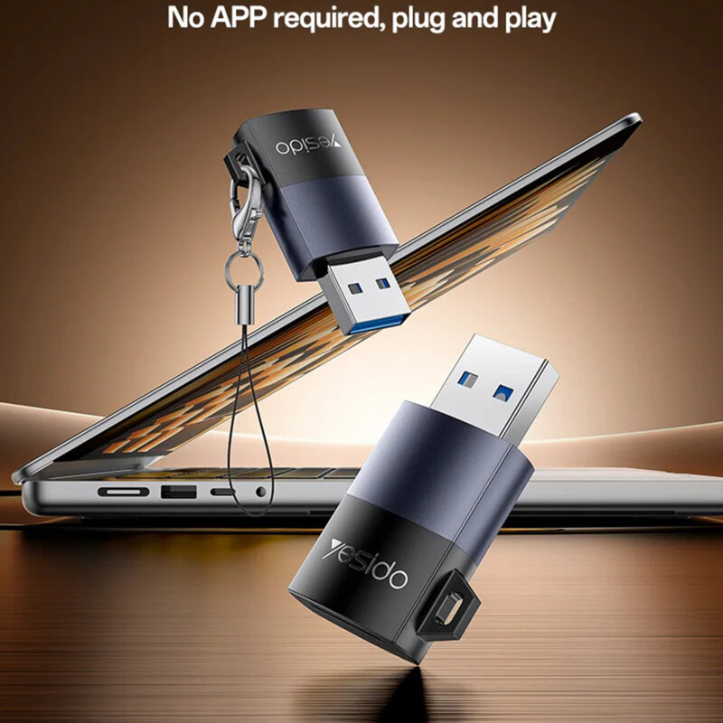 Cititor de carduri, adaptor USB la TF Yesido, negru, GS36