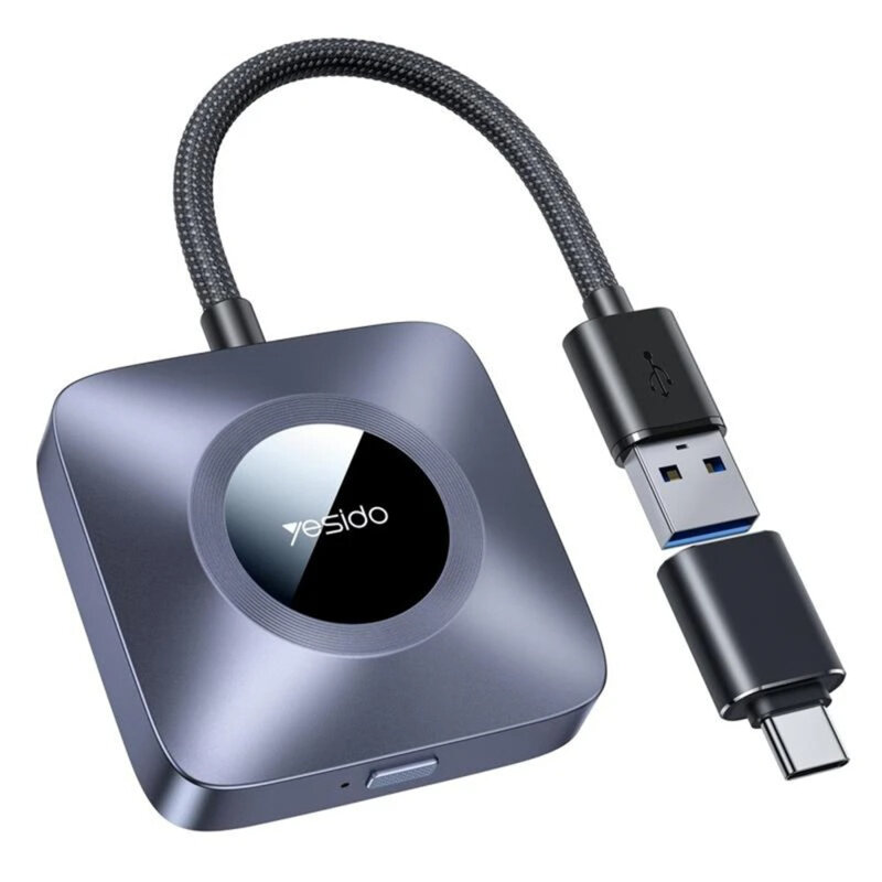 Adaptor wireless CarPlay Wi-Fi 6, Bluetooth 5.0 Yesido, KM23