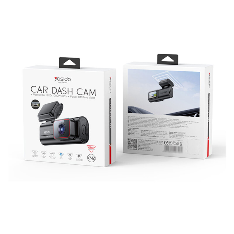 Camera auto Full HD 1080p, Wi-Fi, functie G-Sensor, Yesido KM21