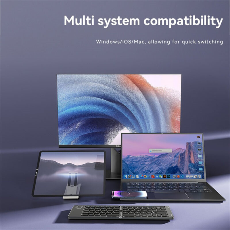 Tastatura pliabila Bluetooth 5.0, compacta Yesido KB27, negru
