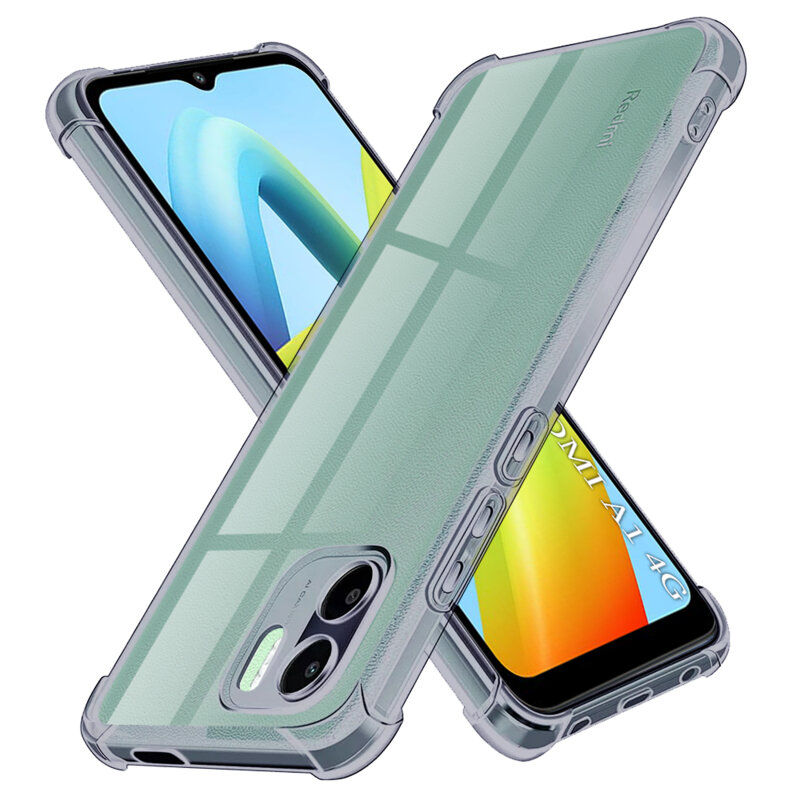 Husa Xiaomi Redmi A1 Techsuit Shockproof Clear Silicone, fumuriu