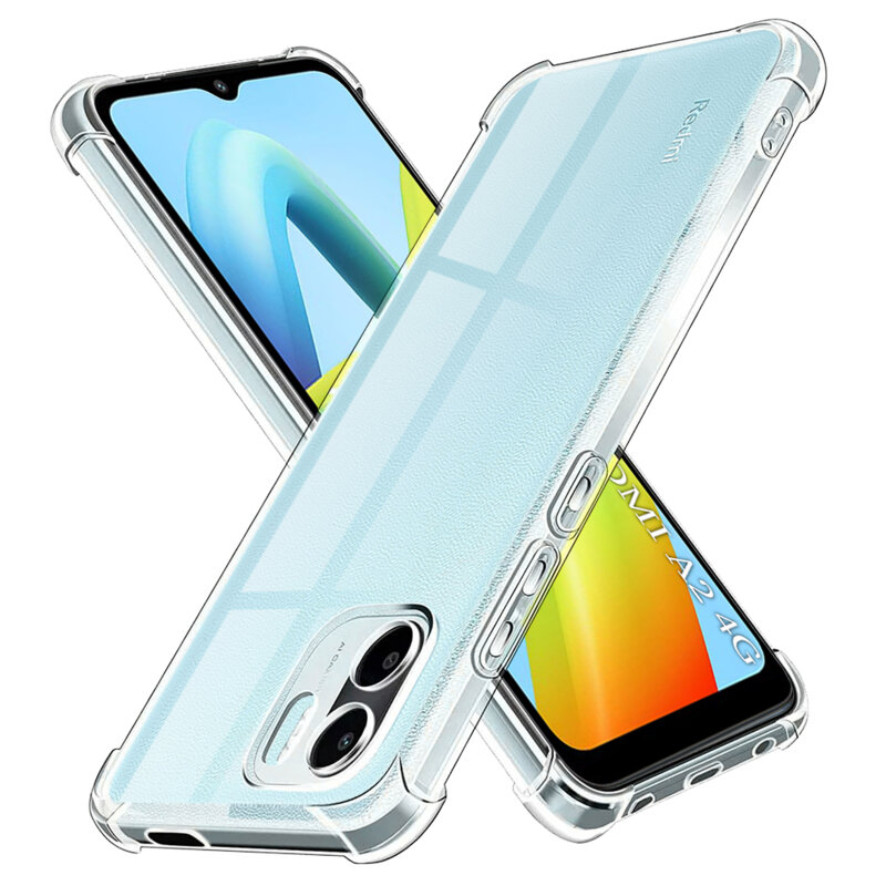 Husa Xiaomi Redmi A2 Techsuit Shockproof Clear Silicone, transparenta