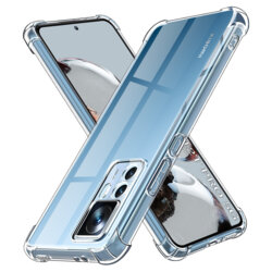 Husa Xiaomi 12T Pro Techsuit Shockproof Clear Silicone, transparenta