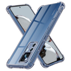 Husa Xiaomi 12T Pro Techsuit Shockproof Clear Silicone, fumuriu