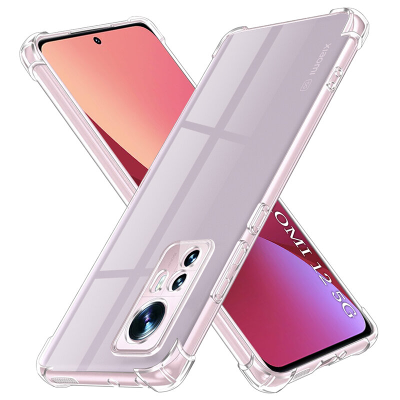 Husa Xiaomi 12 Techsuit Shockproof Clear Silicone, transparenta