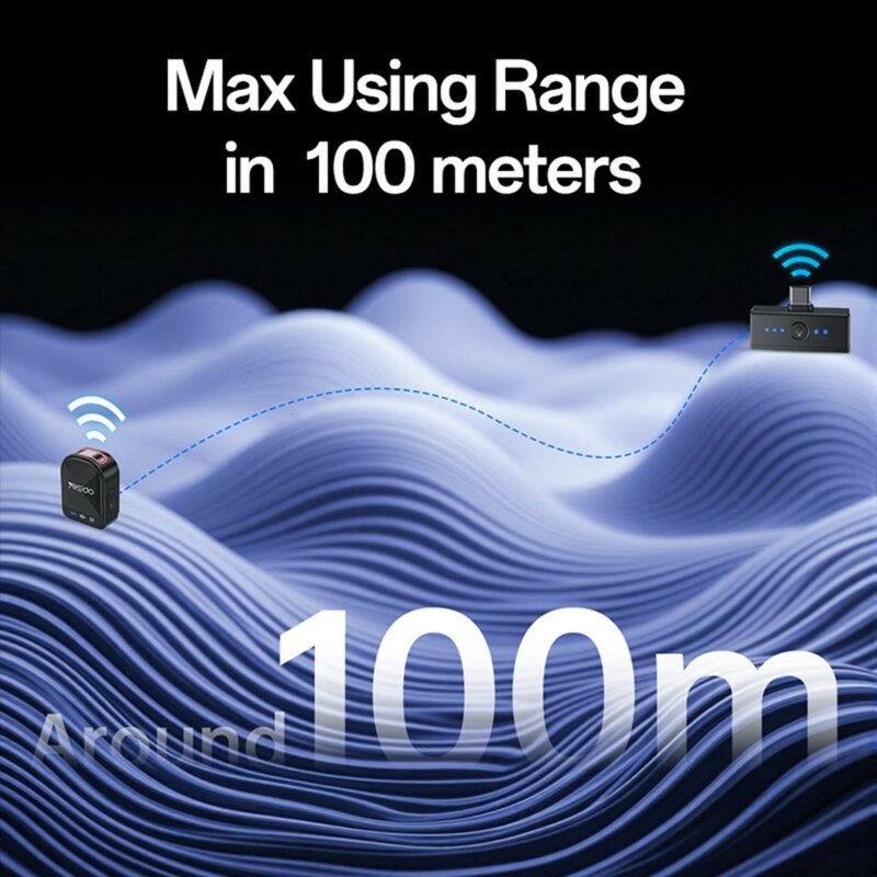 Microfon tip lavariera 360°, 600mAh, magnetic Yesido KR19, negru