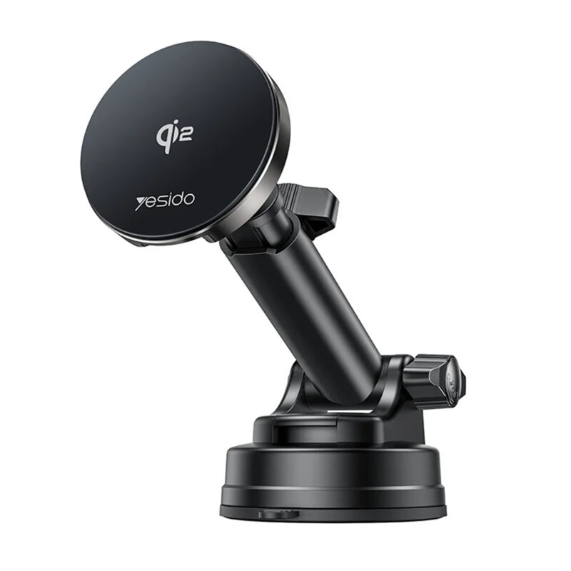 Suport auto cu incarcare wireless QI2.0 15W Yesido DS30, negru