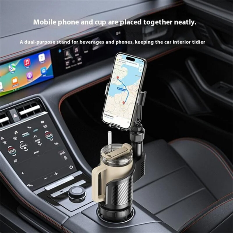 Suport auto 2in1 pentru telefon si pahar, 360 Yesido C273