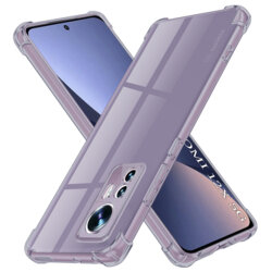 Husa Xiaomi 12X Techsuit Shockproof Clear Silicone, fumuriu