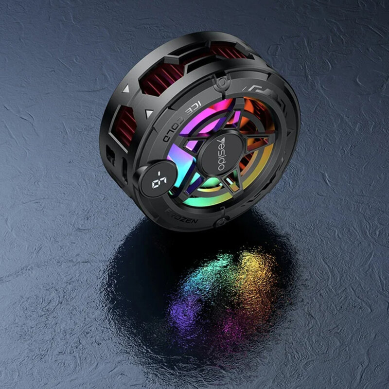 Cooler telefon magnetic cu RGB si afisaj Yesido, negru, C226