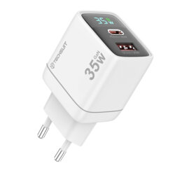 Incarcator priza GaN Type-C, USB  PD35W Techsuit CH3, alb