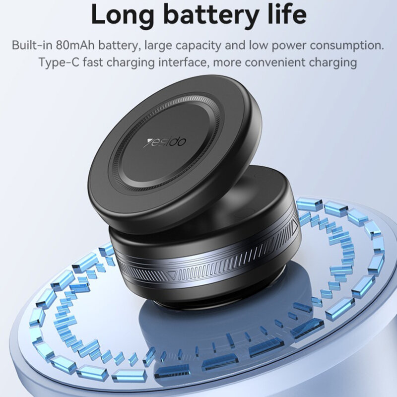 Suport auto MagSafe pentru iPhone, 360° Yesido C224, negru