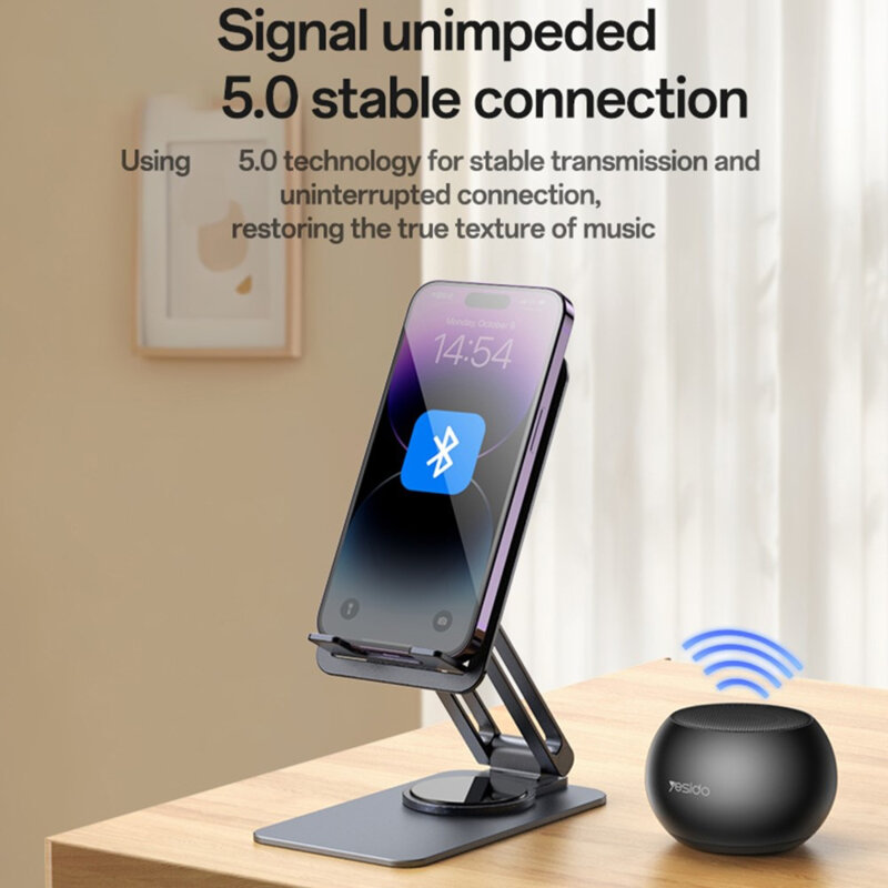 Boxa portabila Bluetooth 5.0, 3W, 300mAh Yesido YSW33, negru