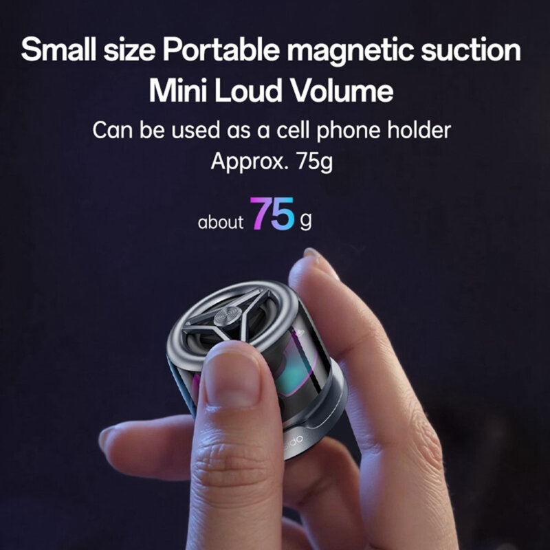 Boxa magnetica mini BT 5.3, 3W, LED ambient, Yesido YSW32